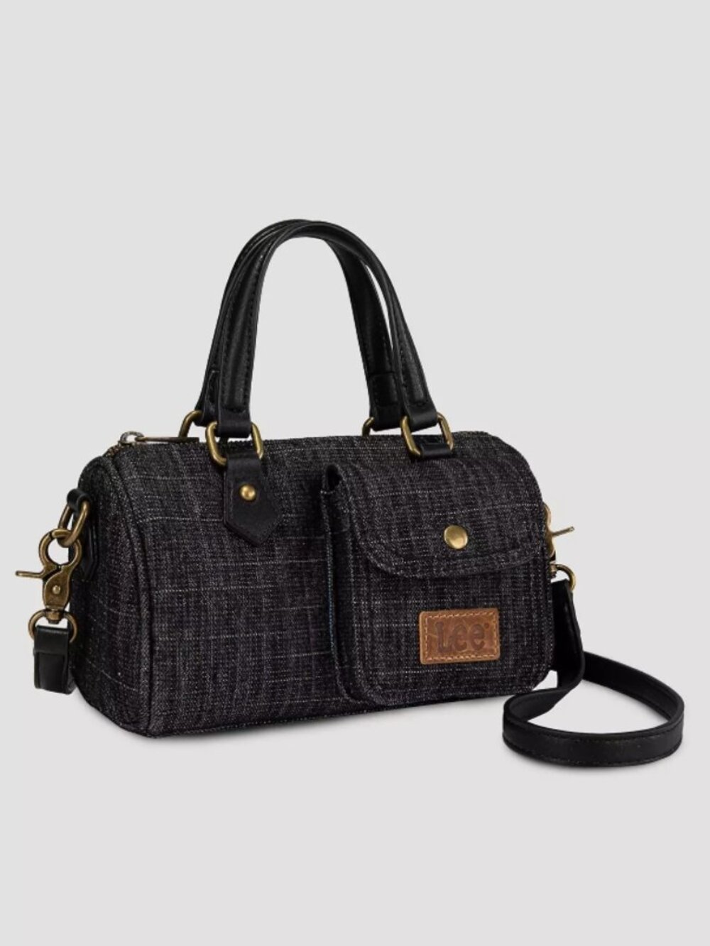 Lee Women's Small Black Denim Barrel Bag - Picture 2 of 5
